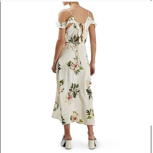Topshop Floral Print wrap dress - Picture 6 of 6